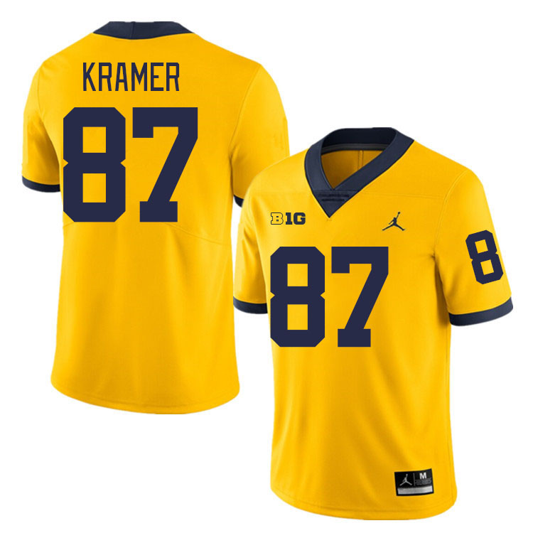 Ron Kramer Michigan Jersey,Michigan Wolverines #87 Ron Kramer Jersey Youth-Maize